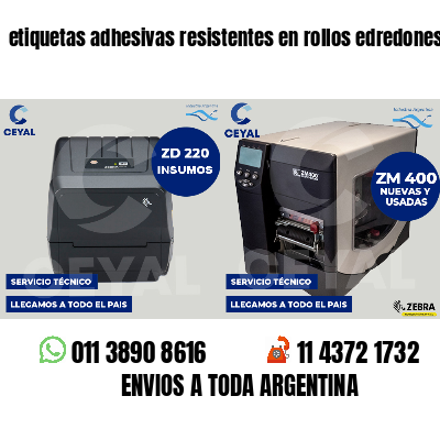 etiquetas adhesivas resistentes en rollos edredones