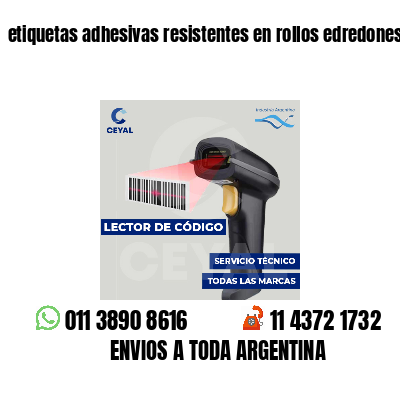 etiquetas adhesivas resistentes en rollos edredones