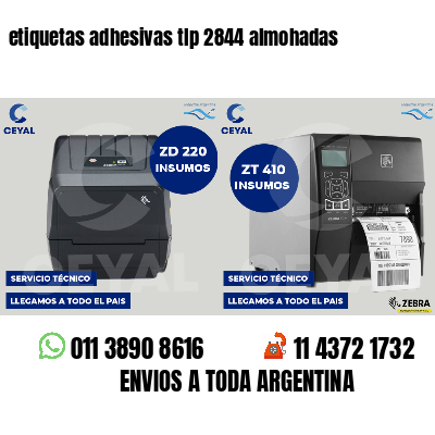 etiquetas adhesivas tlp 2844 almohadas