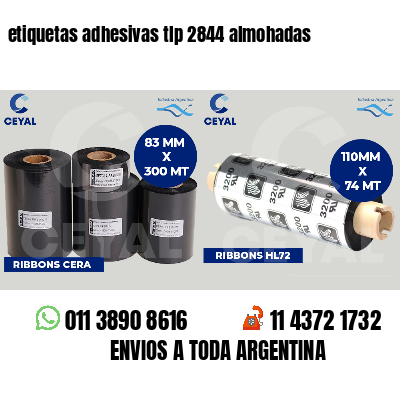 etiquetas adhesivas tlp 2844 almohadas