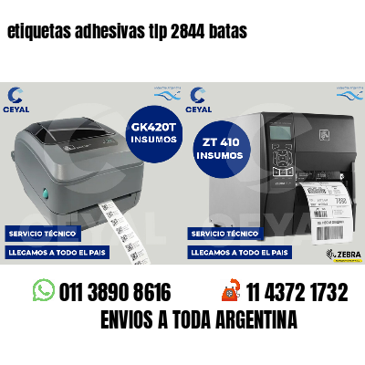 etiquetas adhesivas tlp 2844 batas