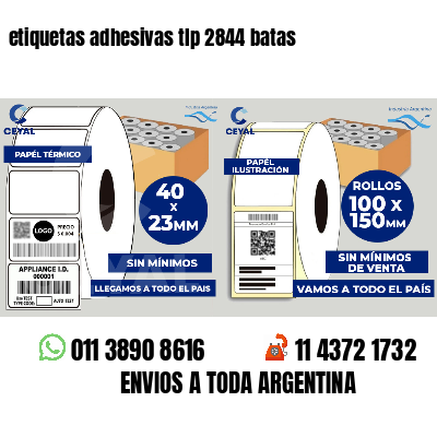 etiquetas adhesivas tlp 2844 batas