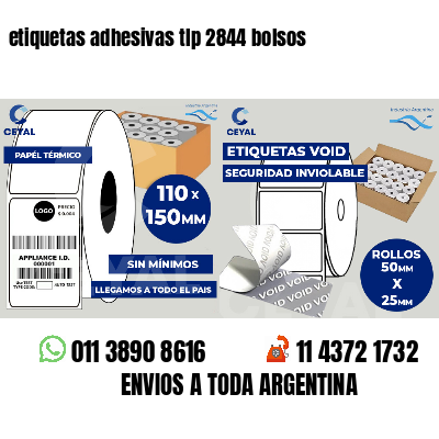 etiquetas adhesivas tlp 2844 bolsos