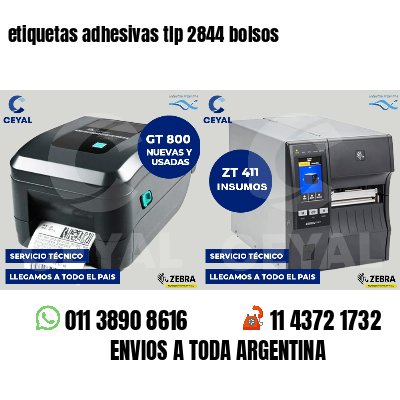 etiquetas adhesivas tlp 2844 bolsos