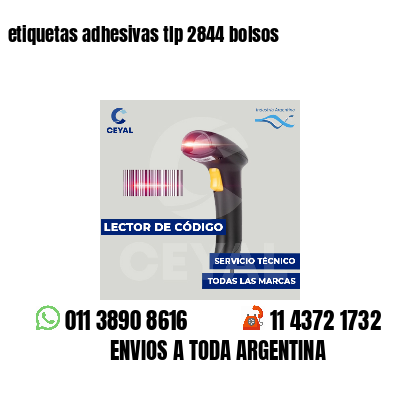 etiquetas adhesivas tlp 2844 bolsos