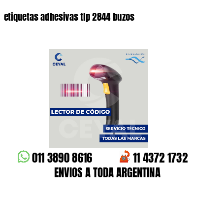 etiquetas adhesivas tlp 2844 buzos