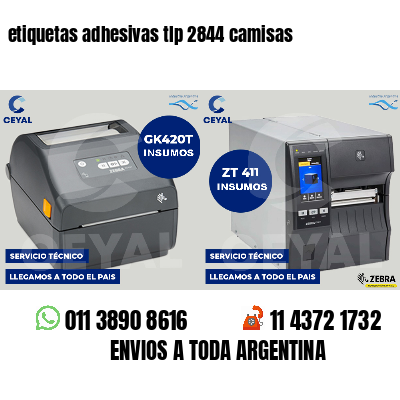 etiquetas adhesivas tlp 2844 camisas