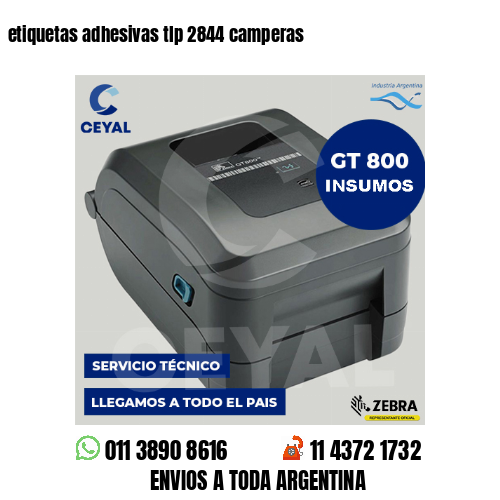 etiquetas adhesivas tlp 2844 camperas