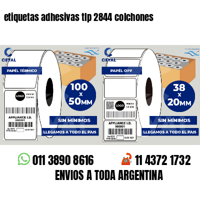 etiquetas adhesivas tlp 2844 colchones