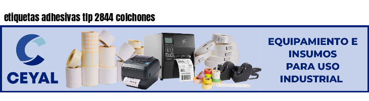 etiquetas adhesivas tlp 2844 colchones