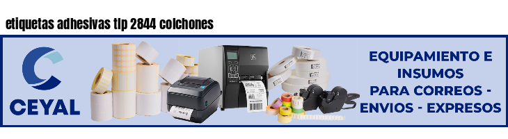 etiquetas adhesivas tlp 2844 colchones