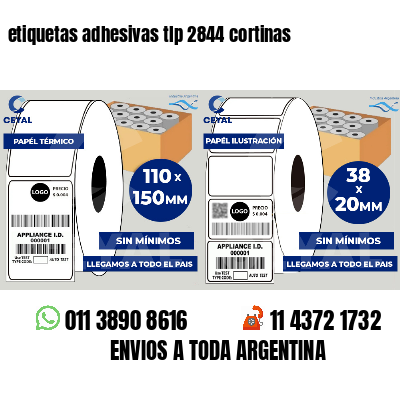 etiquetas adhesivas tlp 2844 cortinas