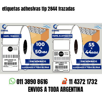 etiquetas adhesivas tlp 2844 frazadas