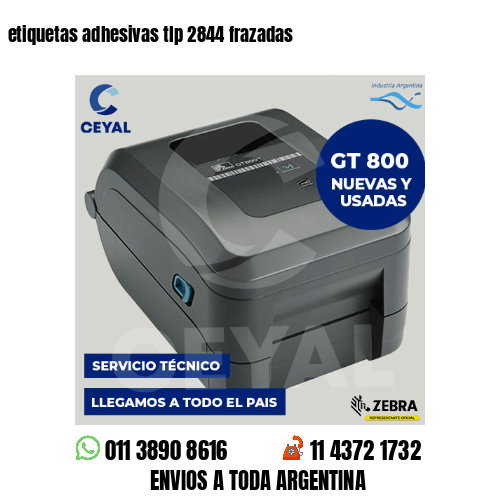 etiquetas adhesivas tlp 2844 frazadas