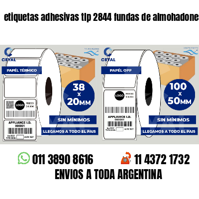 etiquetas adhesivas tlp 2844 fundas de almohadones