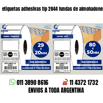etiquetas adhesivas tlp 2844 fundas de almohadones