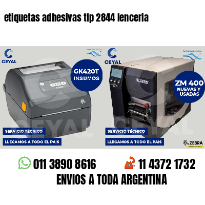 etiquetas adhesivas tlp 2844 lenceria