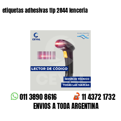etiquetas adhesivas tlp 2844 lenceria