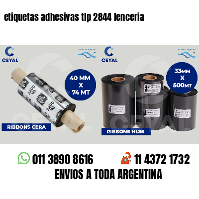 etiquetas adhesivas tlp 2844 lenceria