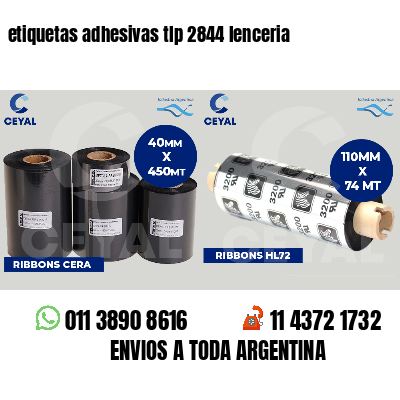 etiquetas adhesivas tlp 2844 lenceria
