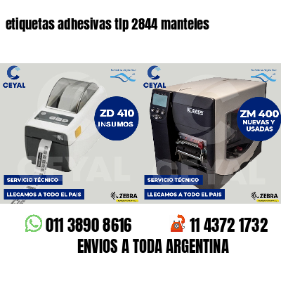 etiquetas adhesivas tlp 2844 manteles