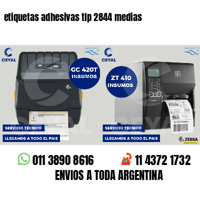 etiquetas adhesivas tlp 2844 medias