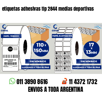 etiquetas adhesivas tlp 2844 medias deportivas