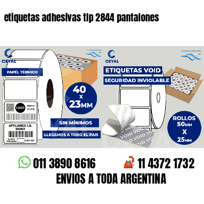 etiquetas adhesivas tlp 2844 pantalones