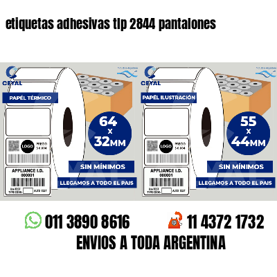 etiquetas adhesivas tlp 2844 pantalones