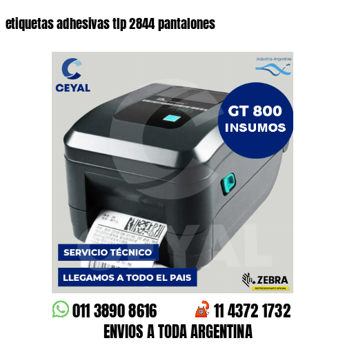 etiquetas adhesivas tlp 2844 pantalones
