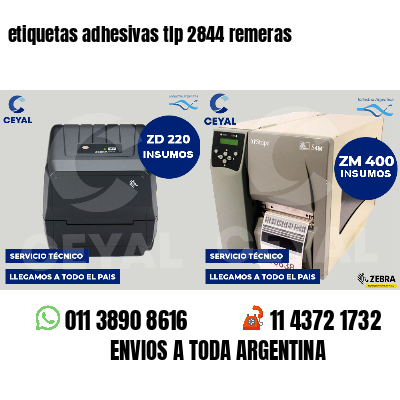 etiquetas adhesivas tlp 2844 remeras