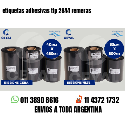 etiquetas adhesivas tlp 2844 remeras