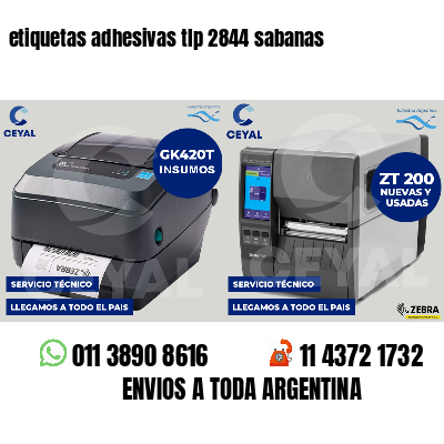 etiquetas adhesivas tlp 2844 sabanas
