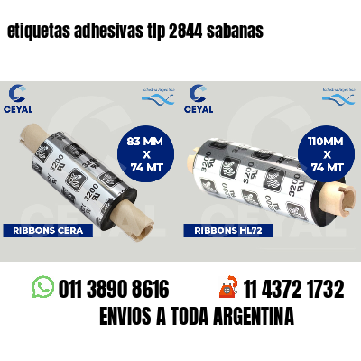 etiquetas adhesivas tlp 2844 sabanas