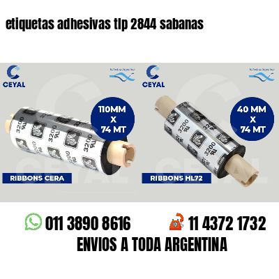 etiquetas adhesivas tlp 2844 sabanas