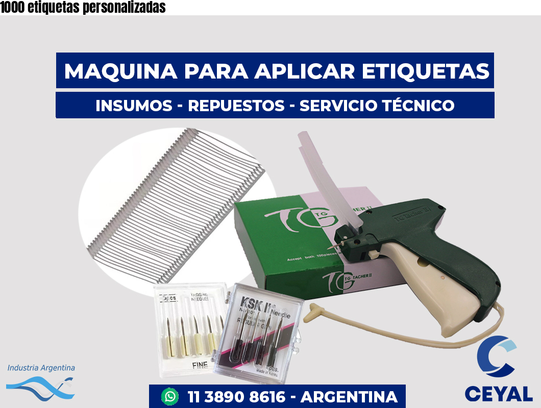 1000 etiquetas personalizadas