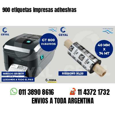900 etiquetas impresas adhesivas