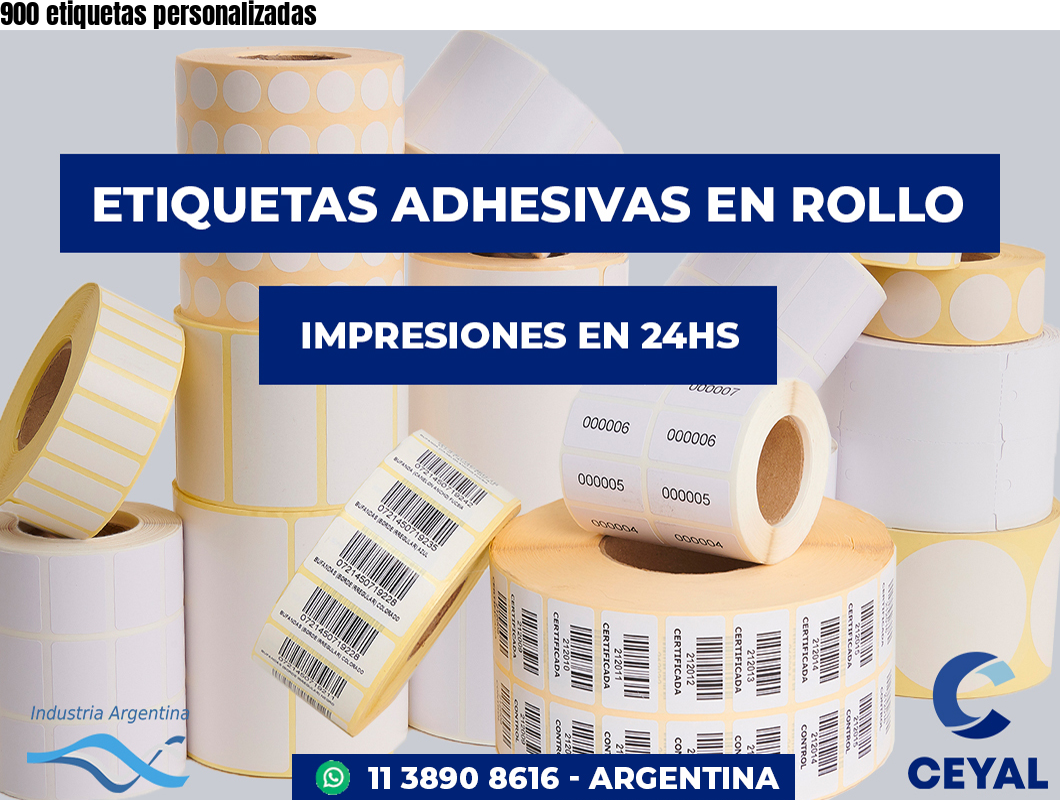 900 etiquetas personalizadas