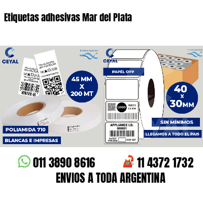 Etiquetas adhesivas Mar del Plata