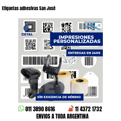Etiquetas adhesivas San José