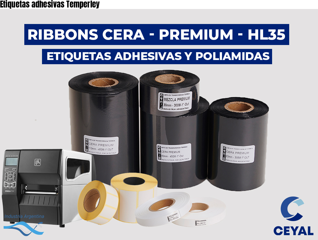 Etiquetas adhesivas Temperley