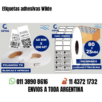 Etiquetas adhesivas Wilde