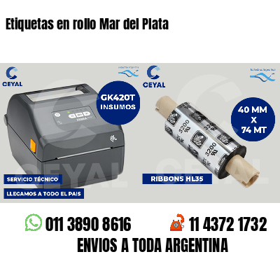 Etiquetas en rollo Mar del Plata