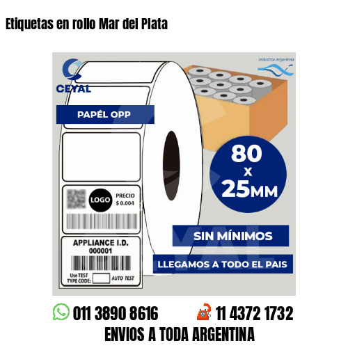 Etiquetas en rollo Mar del Plata
