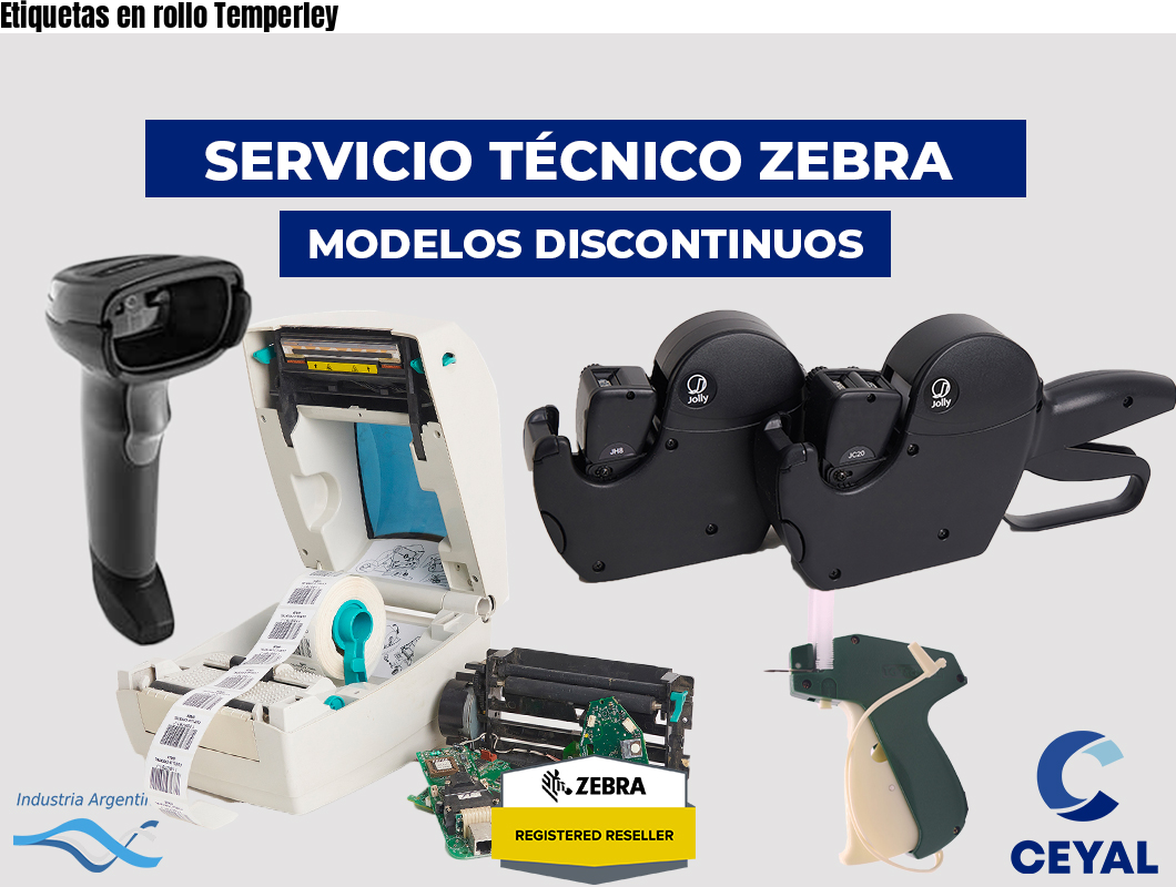 Etiquetas en rollo Temperley