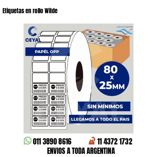 Etiquetas en rollo Wilde