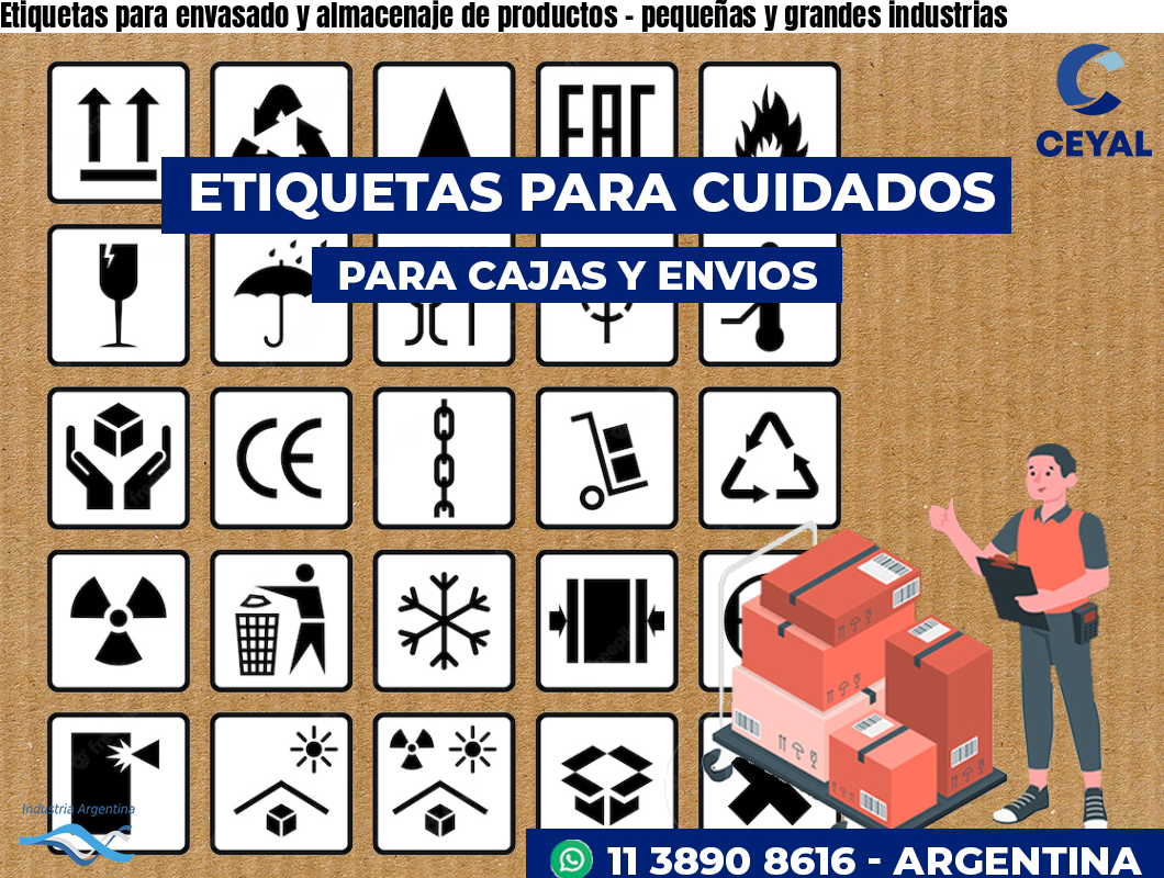Etiquetas para envasado y almacenaje de productos – pequeñas y grandes industrias