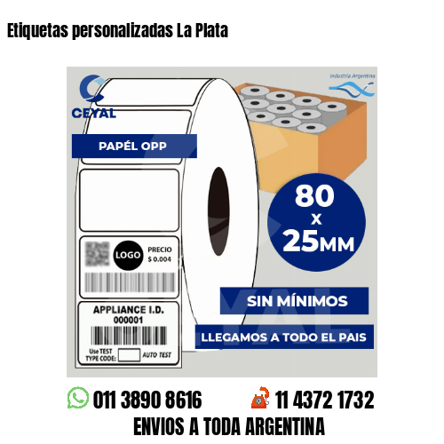 Etiquetas personalizadas La Plata