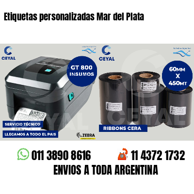 Etiquetas personalizadas Mar del Plata