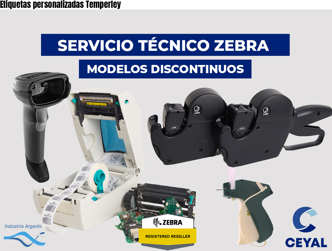 Etiquetas personalizadas Temperley